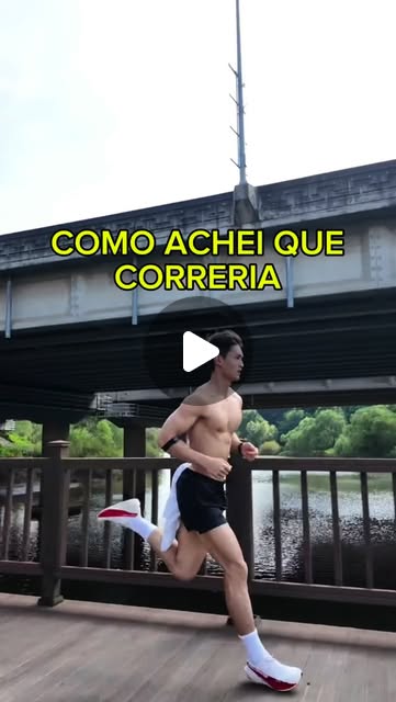 Pablo correndo no Parque Ibirapuera