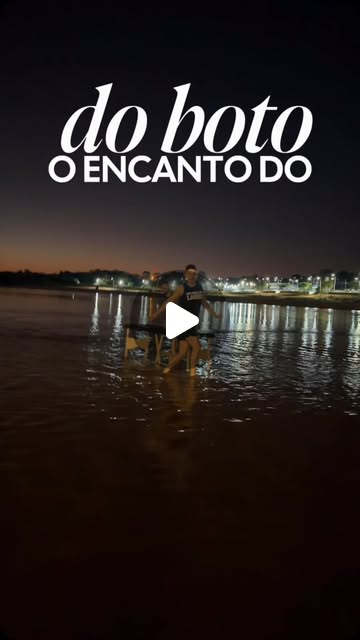Pablo no vídeo sobre o Rio Araguaia