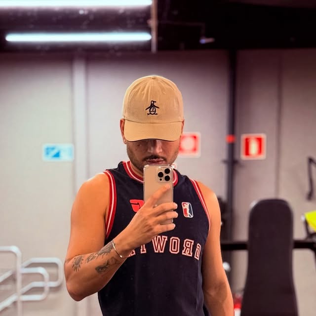 Pablo depois do treino na academia